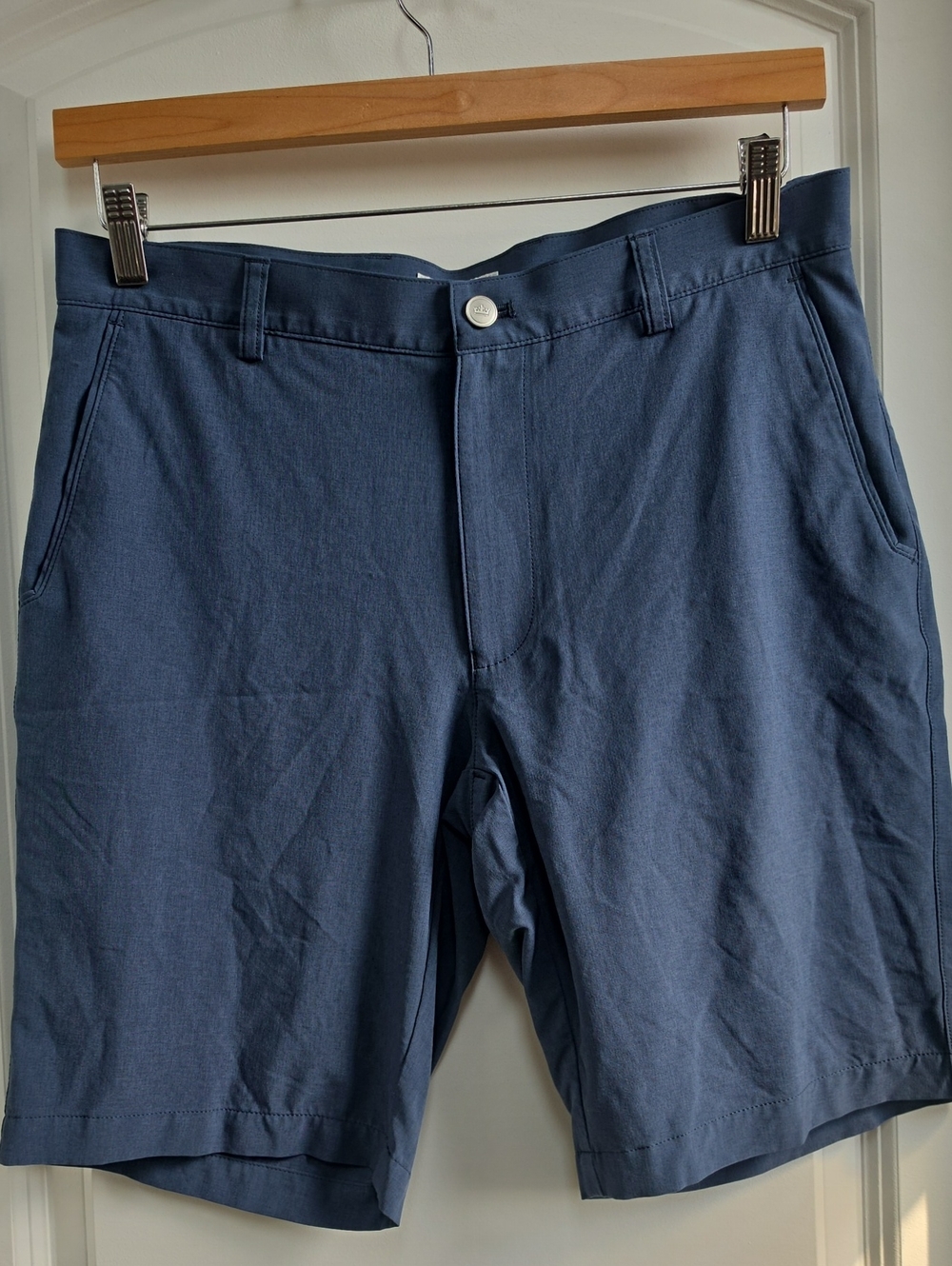Peter Millar Men's Navy Flat-Front Performance Shorts